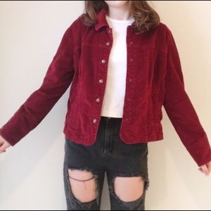 ❌SOLD❌Red corduroy jacket